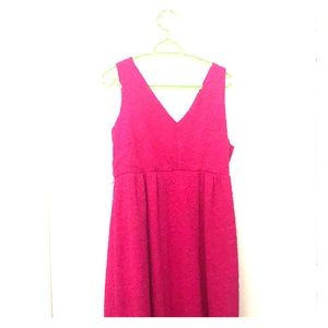 Pink maternity dress